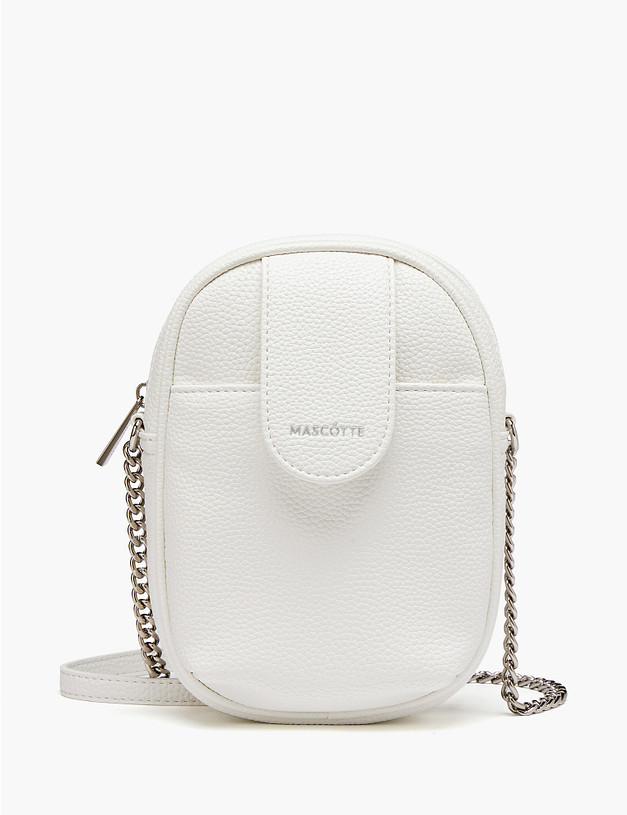 Белая женская сумка для мобильного MASCOTTE 646-6124-601 | ракурс 1
