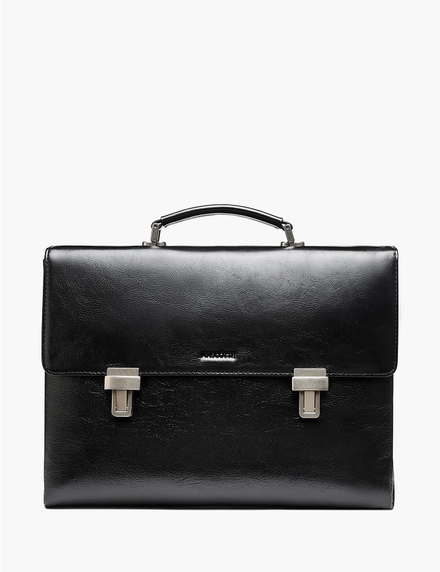 Черный мужской портфель MASCOTTE 622-6118-102 | ракурс 1