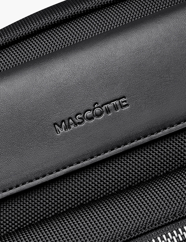 Черная мужская сумка MASCOTTE 604-5132-202 | ракурс 5 Черная мужская сумка MASCOTTE 604-5132-202 | ракурс 5