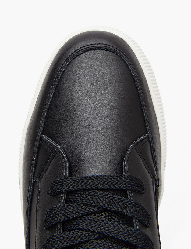 Черные мужские высокие кеды MASCOTTE 128-415921-0602 | ракурс 4