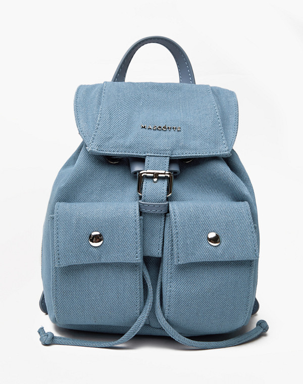 671-4101-203 Сумка женская текстиль-и.кожа/текстиль голуб, S, Mascotte