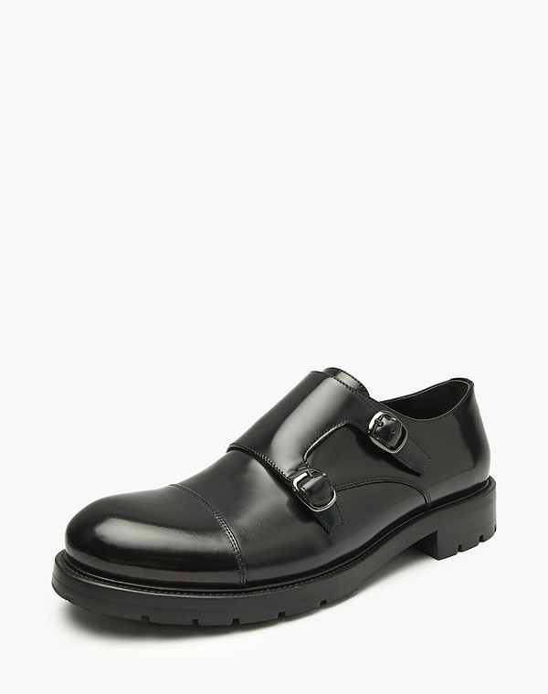 175-521913-6101M Полуботинки мужские нат.кожа/нат.кожа черн, Mascotte