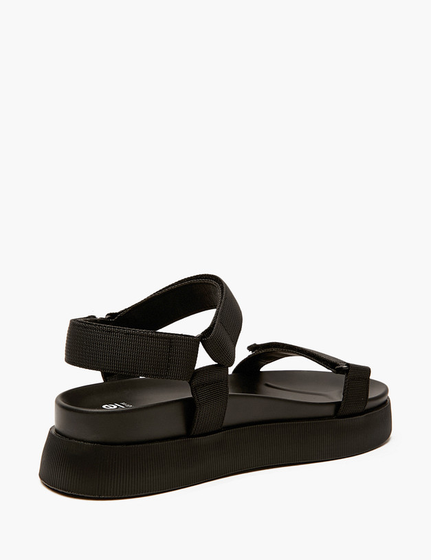 Черные женские сандалии MASCOTTE 234-615221-0202 | ракурс 3