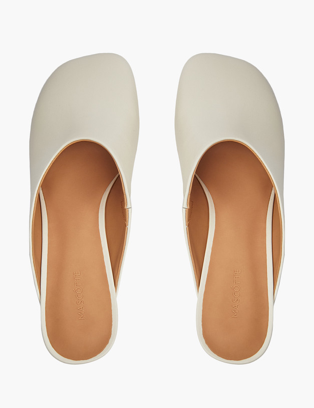 Молочные женские мюли MASCOTTE 15-511911-0501 | ракурс 4