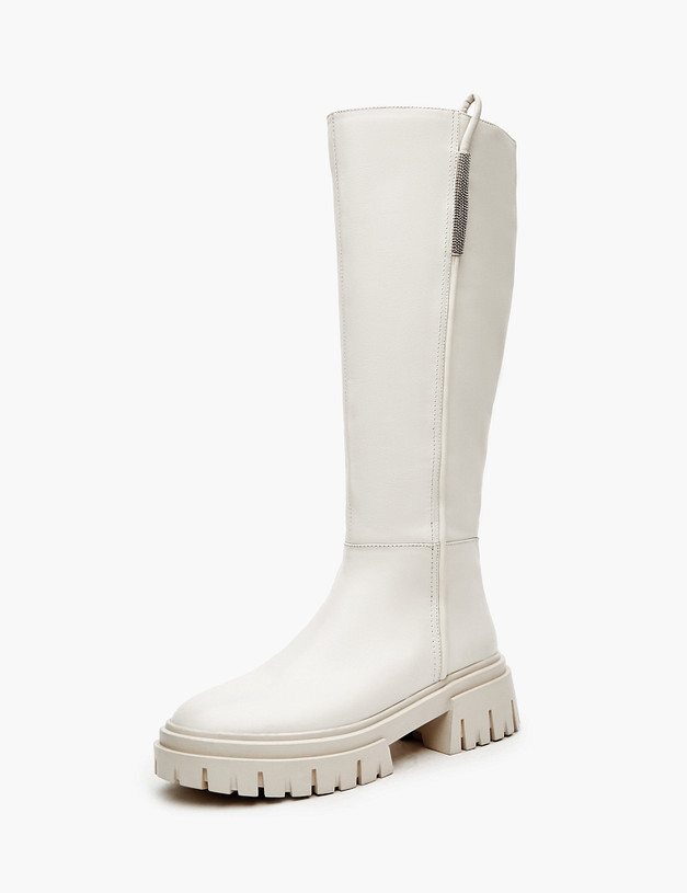 Молочные женские зимние сапоги MASCOTTE 233-22656310-7115M | ракурс 2