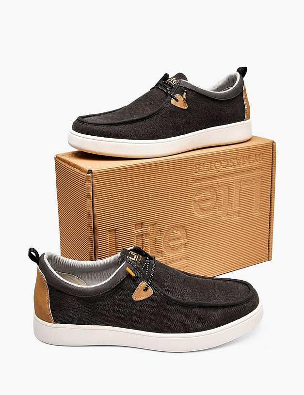 Серые мужские полуботинки MASCOTTE 98-6131321-0210 | ракурс 6