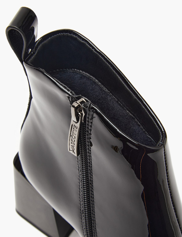Черные женские лакированные ботильоны MASCOTTE 233-410421-3701M | ракурс 8