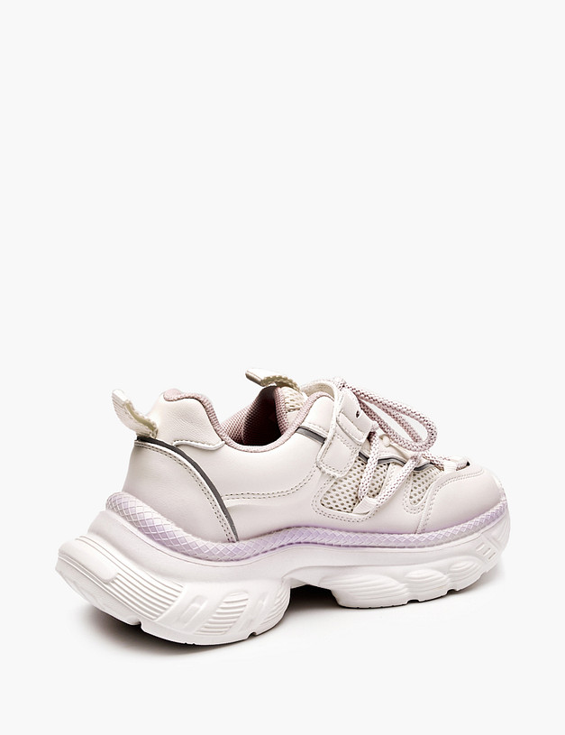 Молочные кроссовки для девочек MASCOTTE 234-511021-0207 | ракурс 3