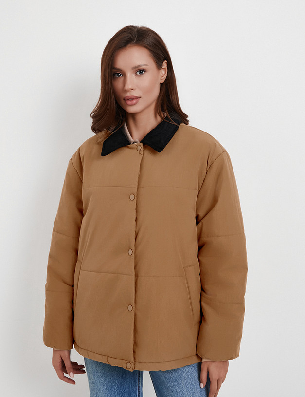 Коричневая женская куртка MASCOTTE 874-5201-2409 | ракурс 1