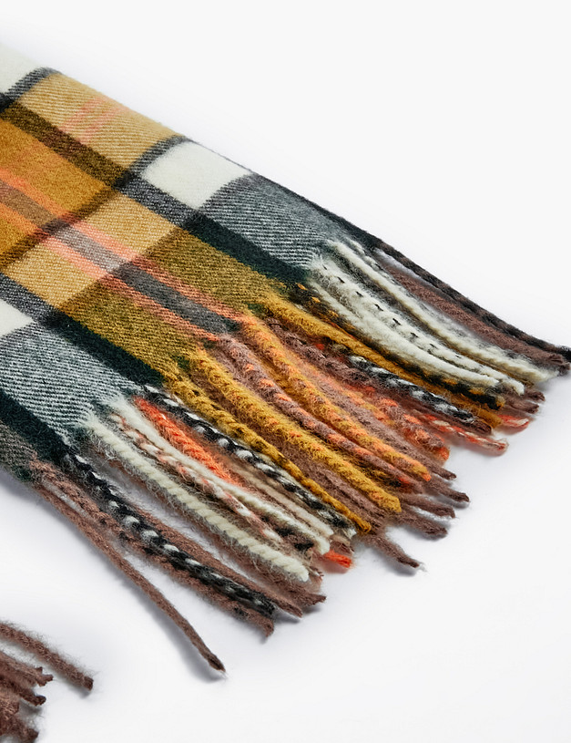 Желтый женский шарф MASCOTTE 766-2208-518 | ракурс 3