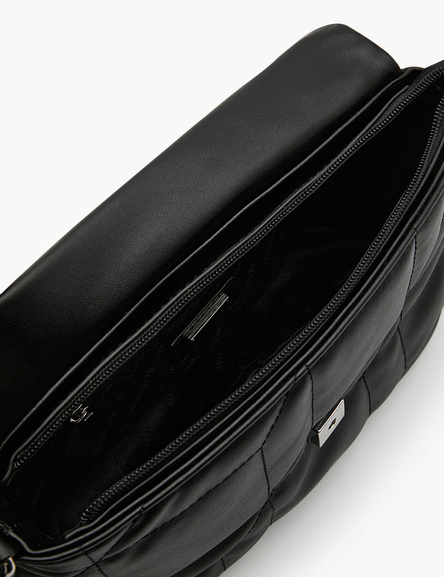 Черная стеганая женская сумка MASCOTTE 670-3102-602 | ракурс 4 Черная стеганая женская сумка MASCOTTE 670-3102-602 | ракурс 4