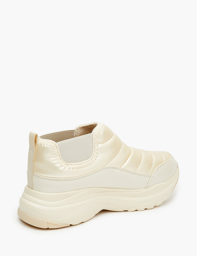 Бежевые короткие женские дутики MASCOTTE 64-320124-0208 | ракурс 3