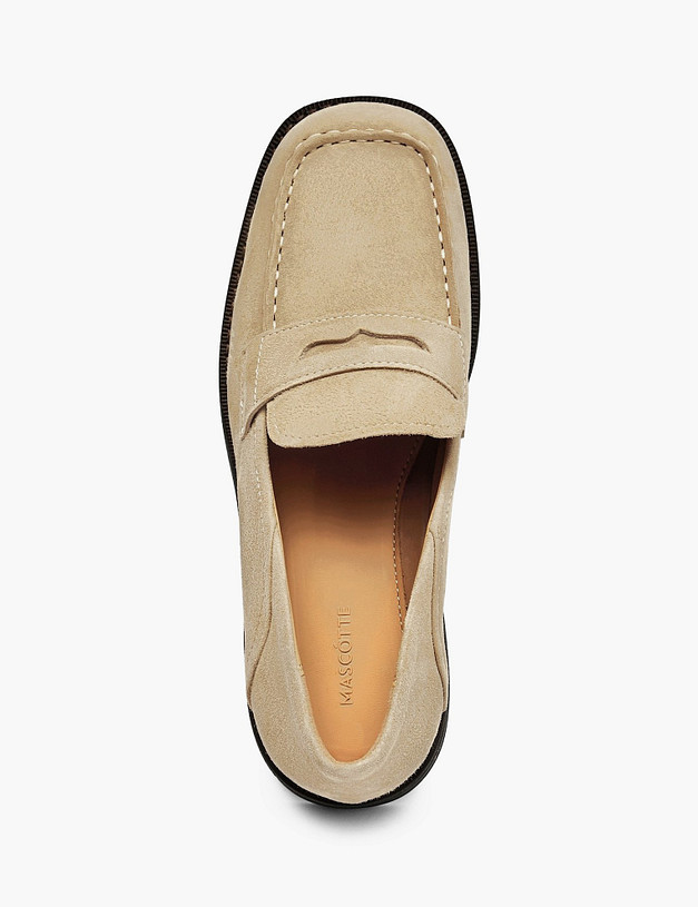 Бежевые женские лоферы MASCOTTE 22-6100611-4625M | ракурс 4