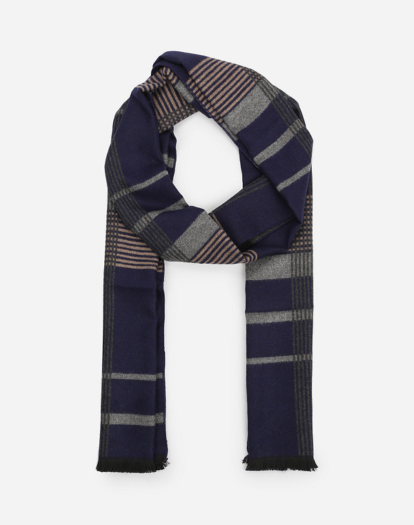 766-1207-2403 Шарф мужской синий, Mascotte