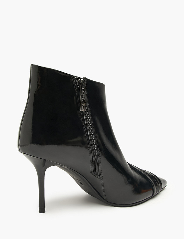 Черные женские лакированные ботильоны MASCOTTE 126-523721-0702 | ракурс 3