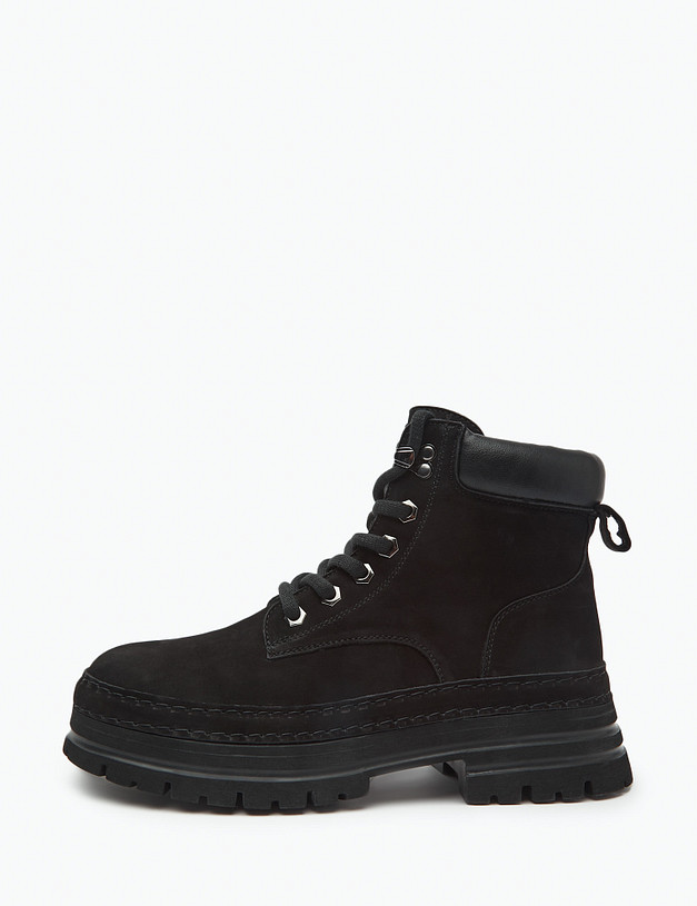 Черные женские ботинки MASCOTTE 234-325021-0202 | ракурс 2