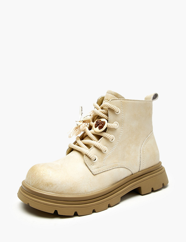 Молочные ботинки для девочек MASCOTTE 234-522921-0601 | ракурс 3 Молочные ботинки для девочек MASCOTTE 234-522921-0601 | ракурс 3