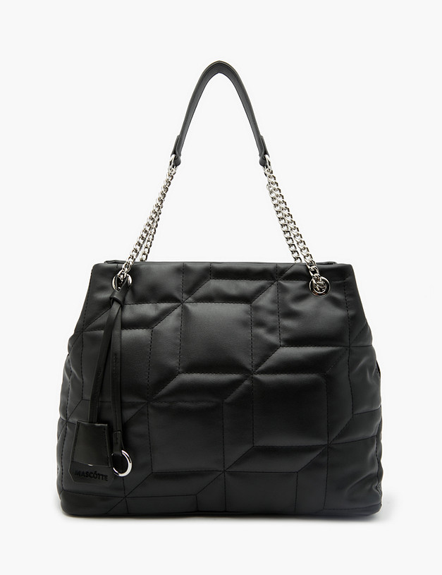 Черная стеганая женская сумка MASCOTTE 670-3104-602 | ракурс 2