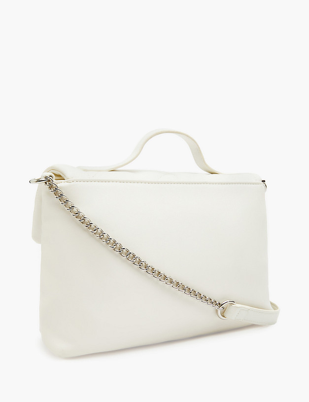 Белая стеганая женская сумка MASCOTTE 670-3102-601 | ракурс 3 Белая стеганая женская сумка MASCOTTE 670-3102-601 | ракурс 3