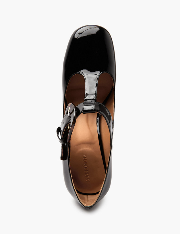 Черные лакированные женские туфли Мэри Джейн MASCOTTE 175-4123111-3701M | ракурс 6