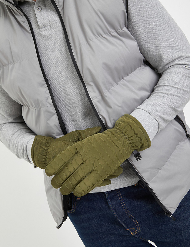 Зеленые мужские перчатки MASCOTTE 717-3210-204 | ракурс 1