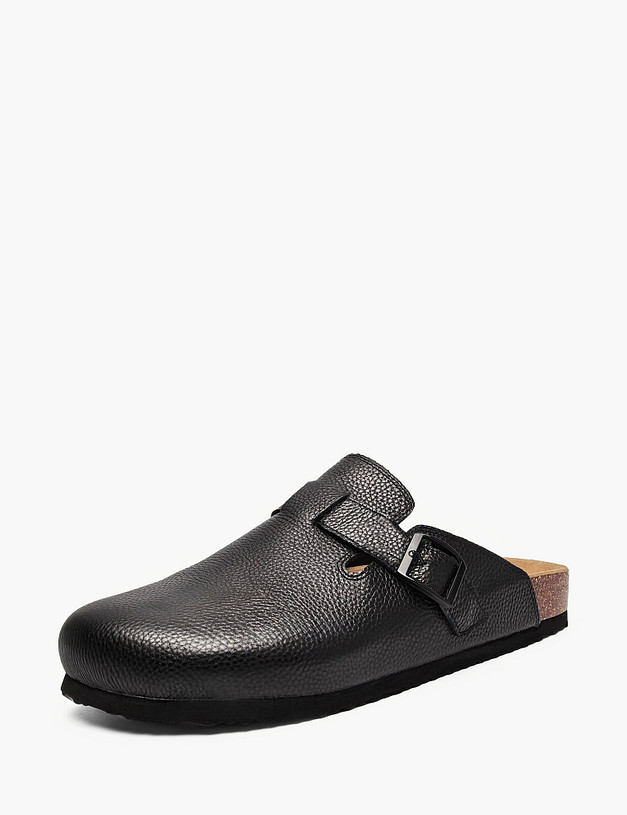 Черные мужские сабо MASCOTTE 98-614821-0102 | ракурс 2