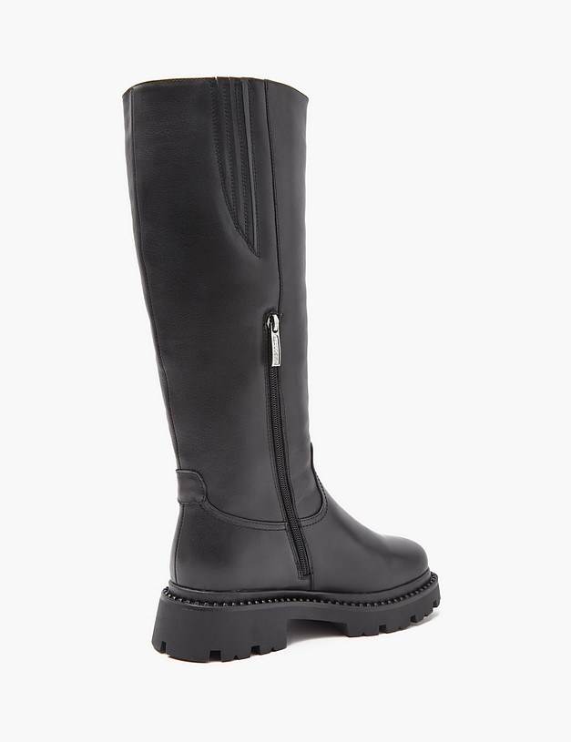 Черные женские зимние сапоги MASCOTTE 233-3201737-3100M | ракурс 4