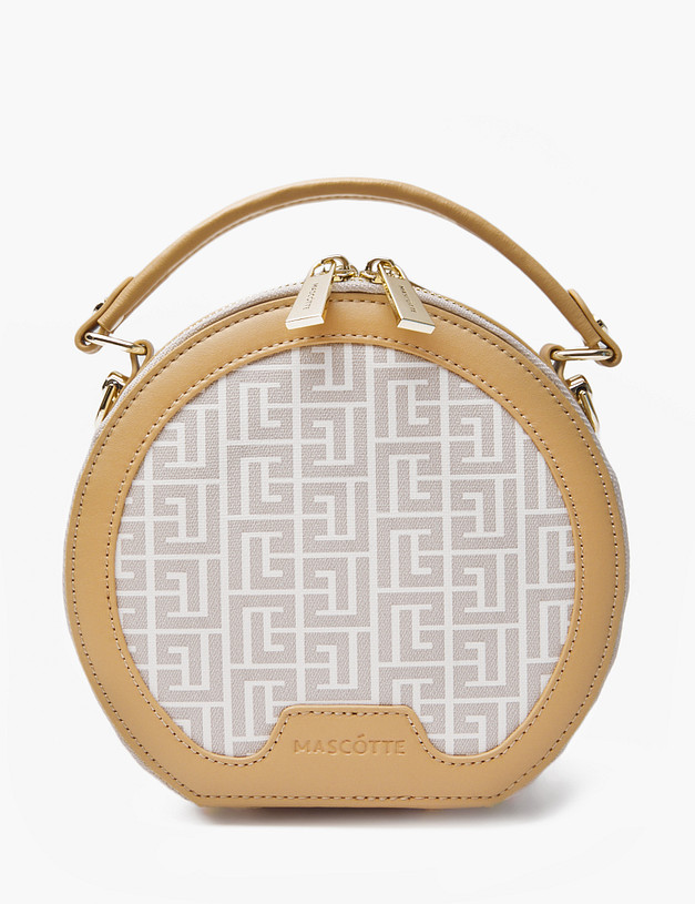 Бежевая женская сумка кросс-боди MASCOTTE 602-2105-608 | ракурс 3