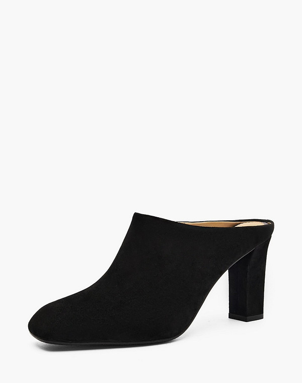 175-6102013-3605M Туфли летние женские велюр/нат.кожа черн, Mascotte