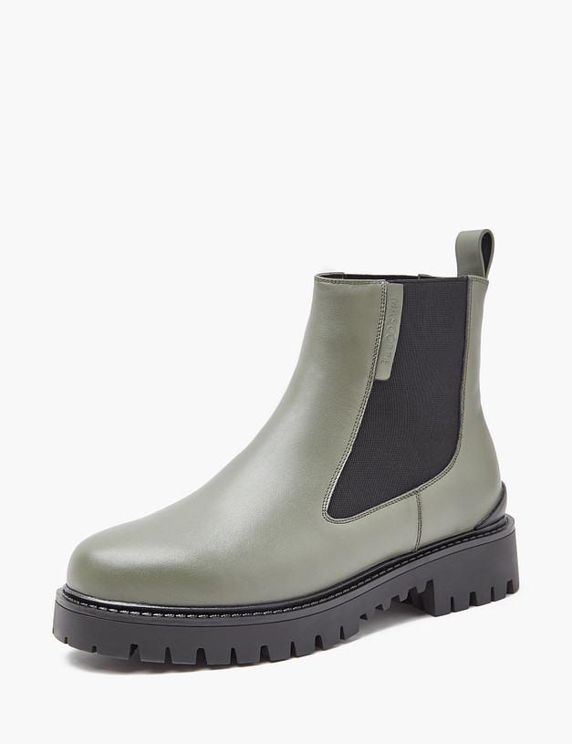 Зеленые женские зимние челси MASCOTTE 233-3202138-7142M | ракурс 2 Зеленые женские зимние челси MASCOTTE 233-3202138-7142M | ракурс 2