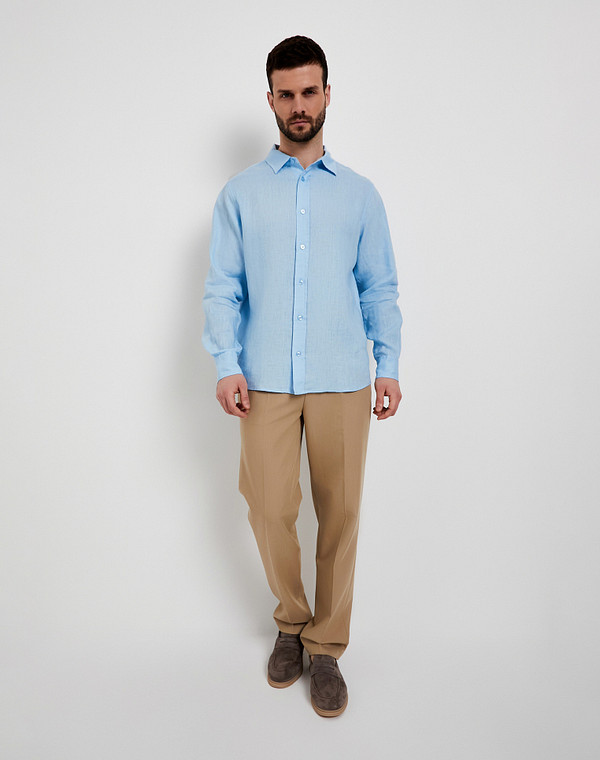 834-6102-2711 Верхняя сорочка мужская голуб, Mascotte