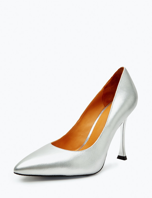 Серебристые женские туфли MASCOTTE 172-318711-0516 | ракурс 2