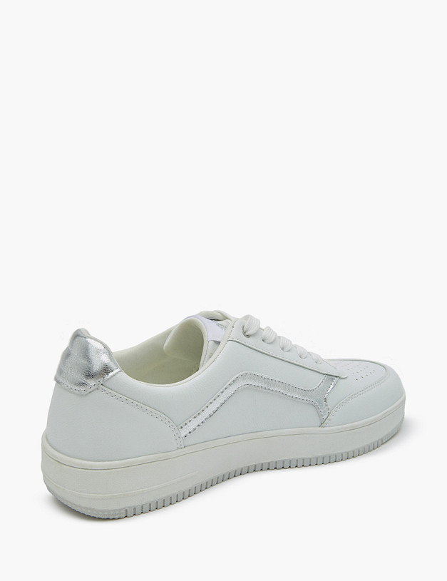 Белые женские кеды MASCOTTE 18-310421-0601 | ракурс 4 Белые женские кеды MASCOTTE 18-310421-0601 | ракурс 4