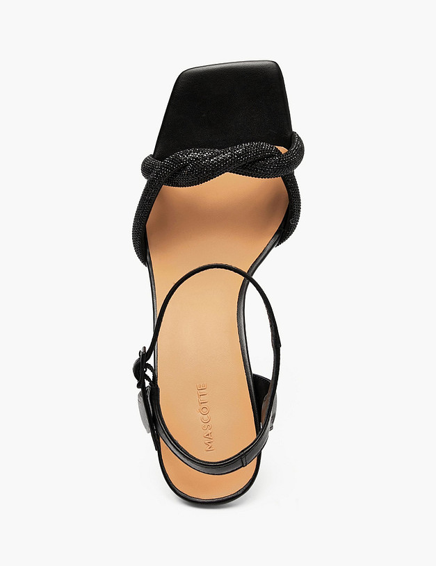 Черные женские босоножки MASCOTTE 126-610711-3100M | ракурс 4
