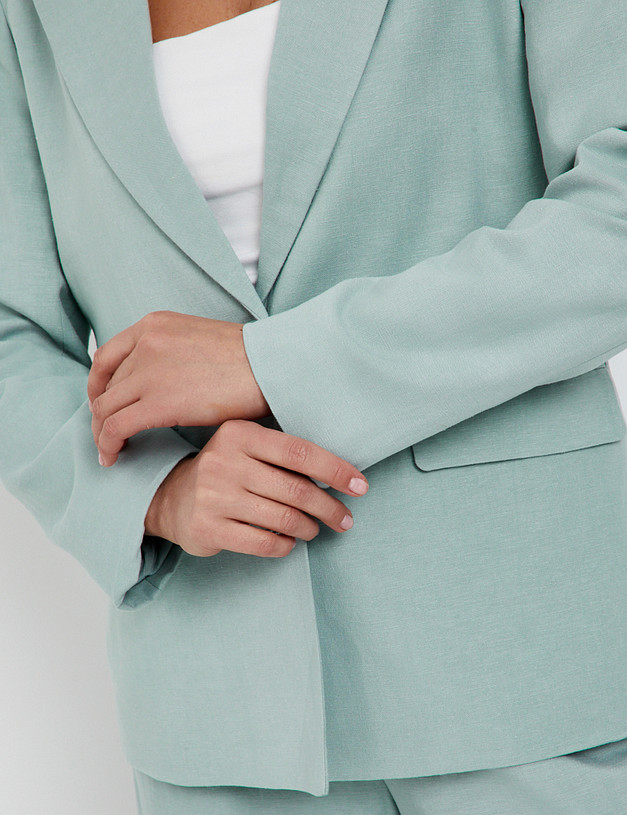 Бирюзовый женский жакет MASCOTTE 874-5109-2411 | ракурс 4