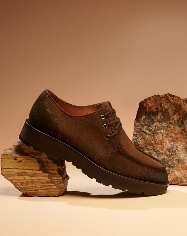 175-3290811-2217M Полуботинки мужские велюр/нат.кожа корич, Mascotte