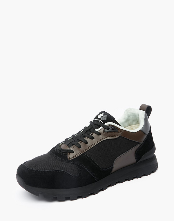 189-2212357-0202 Полуботинки для активного отдыха мужские велюр-текстиль/шерсть-текстиль черн, Mascotte