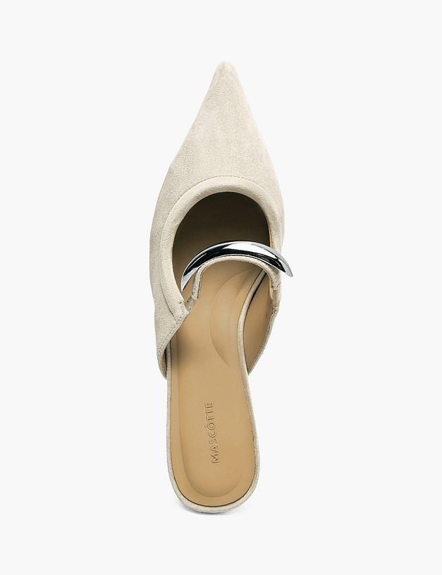 Бежевые женские сабо MASCOTTE 126-612616-5611M | ракурс 4