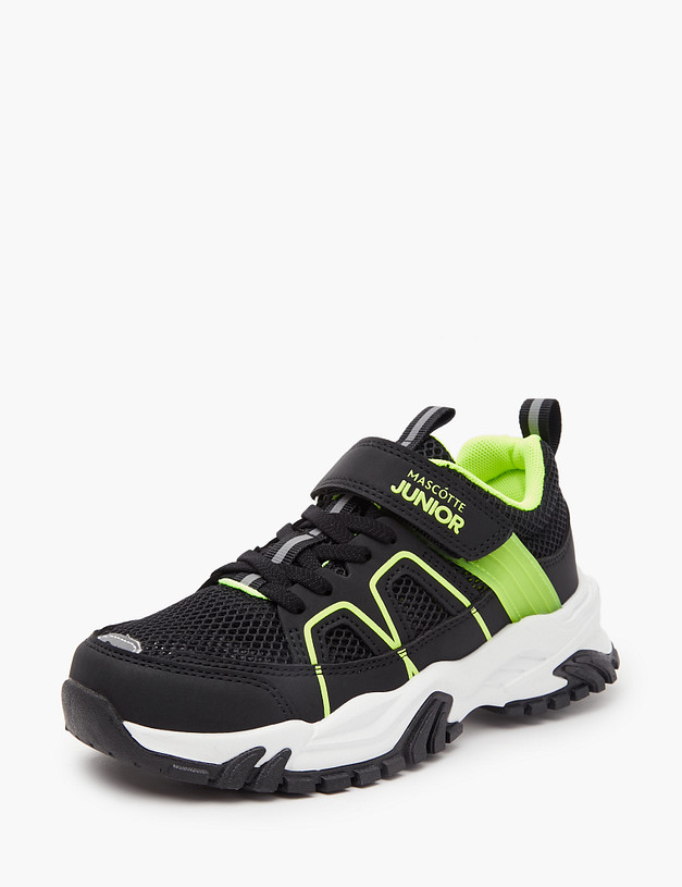 Черные детские кроссовки MASCOTTE 191-410221-0202 | ракурс 3
