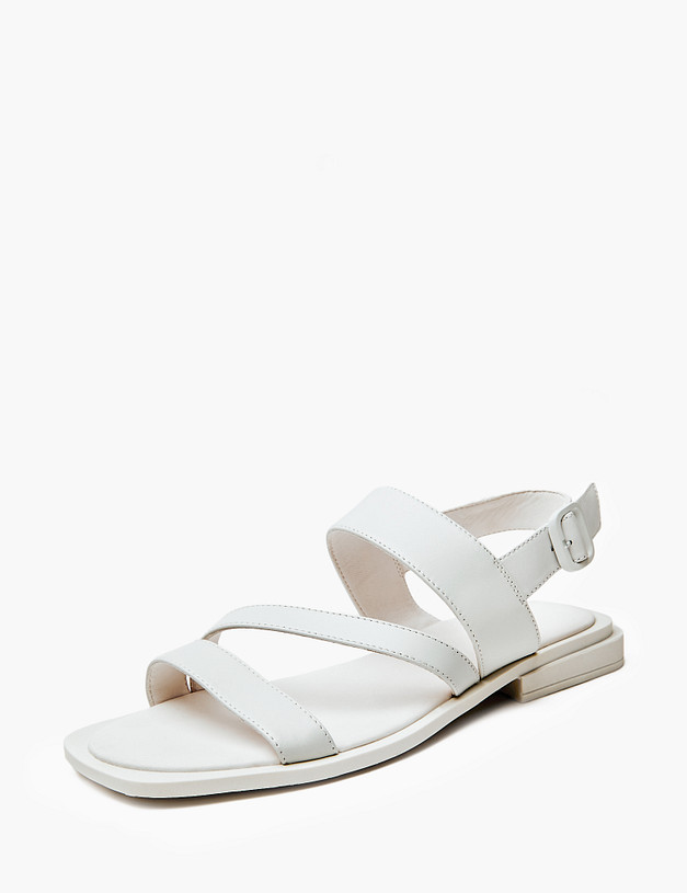 Белые женские сандалии из натуральной кожи MASCOTTE 94-410811-0501 | ракурс 2 Белые женские сандалии из натуральной кожи MASCOTTE 94-410811-0501 | ракурс 2