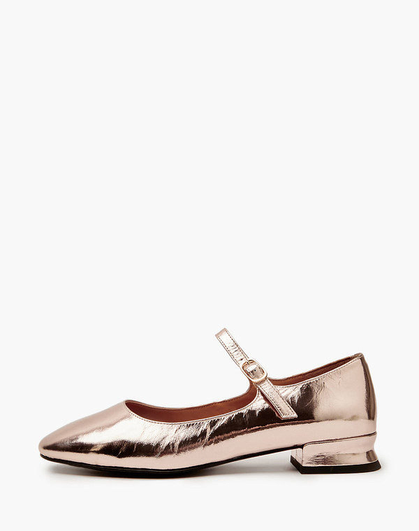 100-411211-0115 Туфли женские нат.кожа/нат.кожа золото, Mascotte