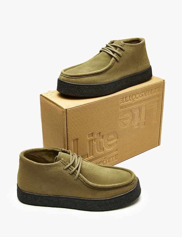 Оливковые женские полуботинки MASCOTTE 64-523221-0204 | ракурс 7