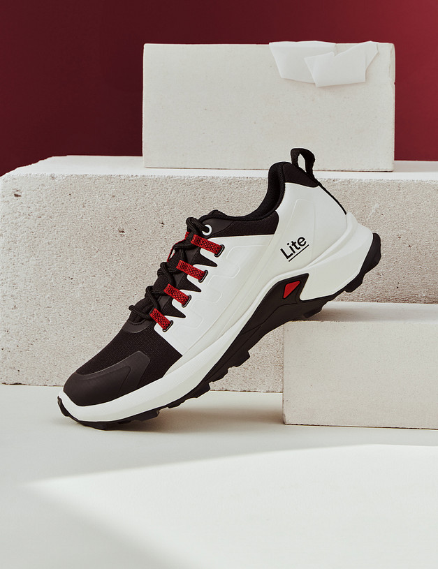 Черные мужские контрастные кроссовки MASCOTTE 156-420221-0202 | ракурс 2