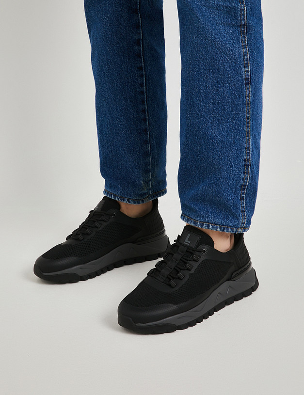 Черные мужские кроссовки MASCOTTE 64-5131891-0202 | ракурс 2