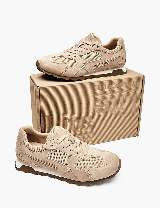 Бежевые женские кроссовки MASCOTTE 98-612121-0208 | ракурс 6