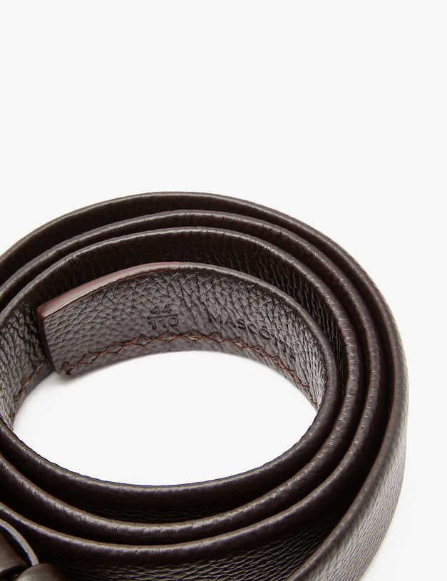 Коричневый мужской ремень MASCOTTE 727-3257-109 | ракурс 3 Коричневый мужской ремень MASCOTTE 727-3257-109 | ракурс 3