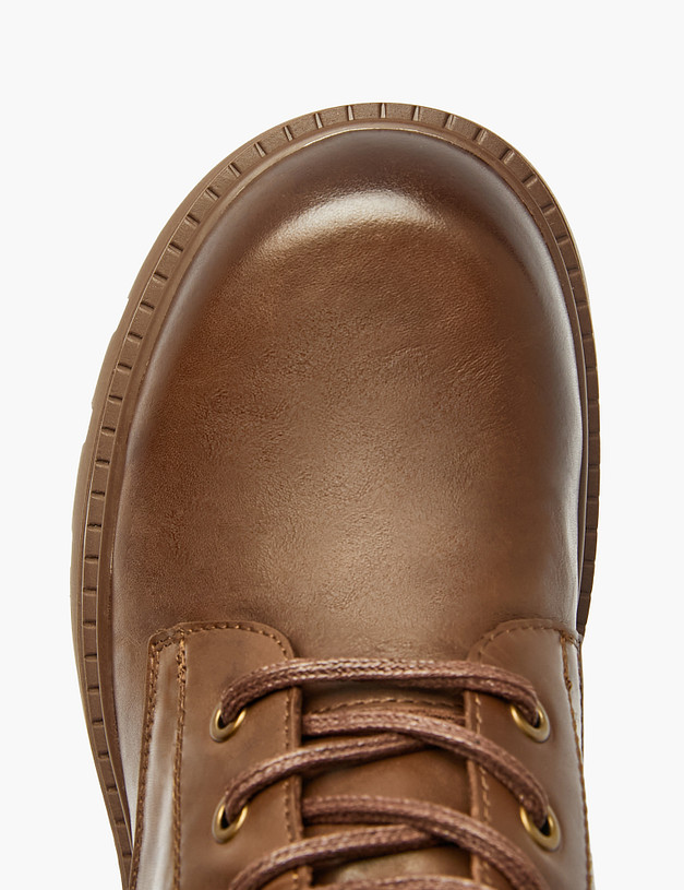 Коричневые женские зимние ботинки MASCOTTE 234-522031-0109 | ракурс 4