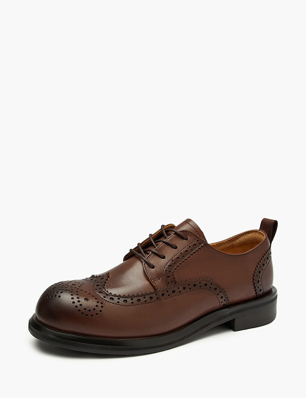 Коричневые женские броги MASCOTTE 58-520711-0109 | ракурс 2