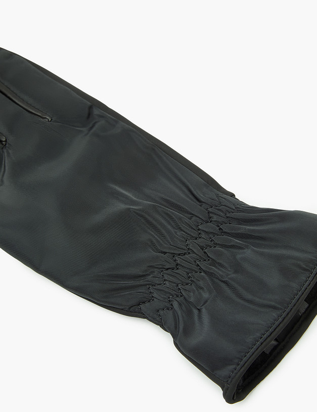 Черные женские перчатки MASCOTTE 717-2219-2402 | ракурс 4 Черные женские перчатки MASCOTTE 717-2219-2402 | ракурс 4