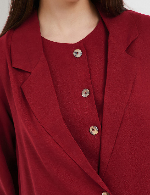 Бордовый женский жакет MASCOTTE 790-5107-2705 | ракурс 3